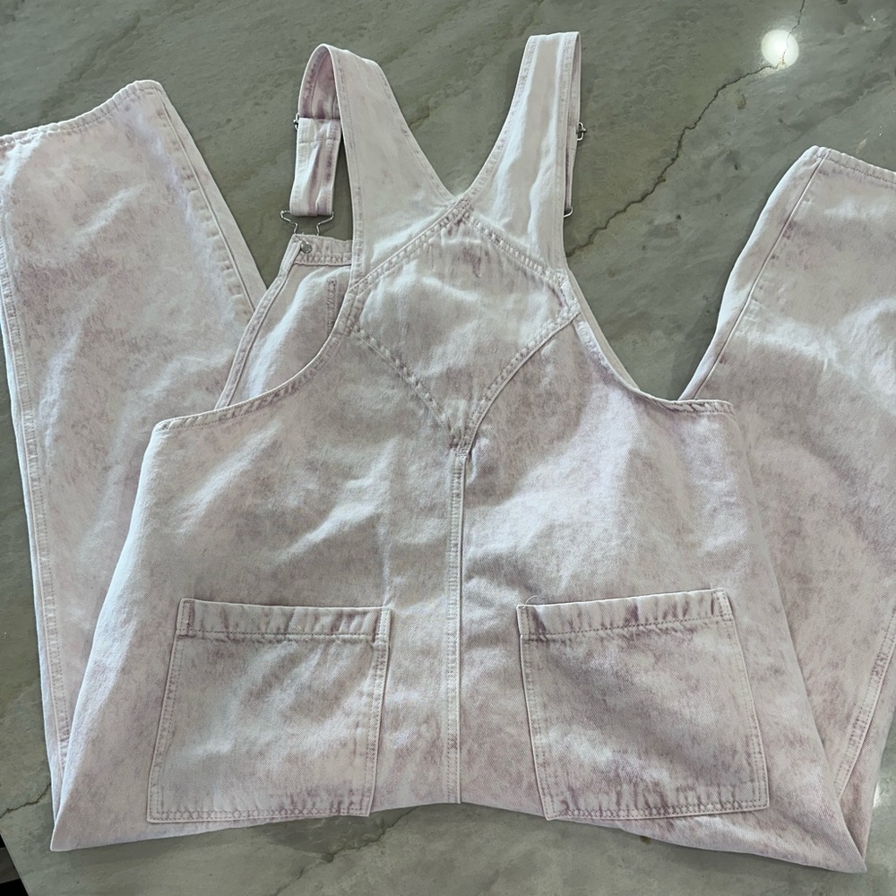 Universal Thread Light Pink Denim Overalls - Women's - Picture 3 of 7